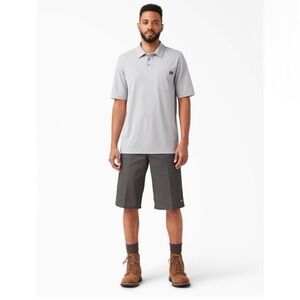 Dickies Flat Front Loose Relaxed Fit Multi Pockets Work Shorts Gravel Gray 32